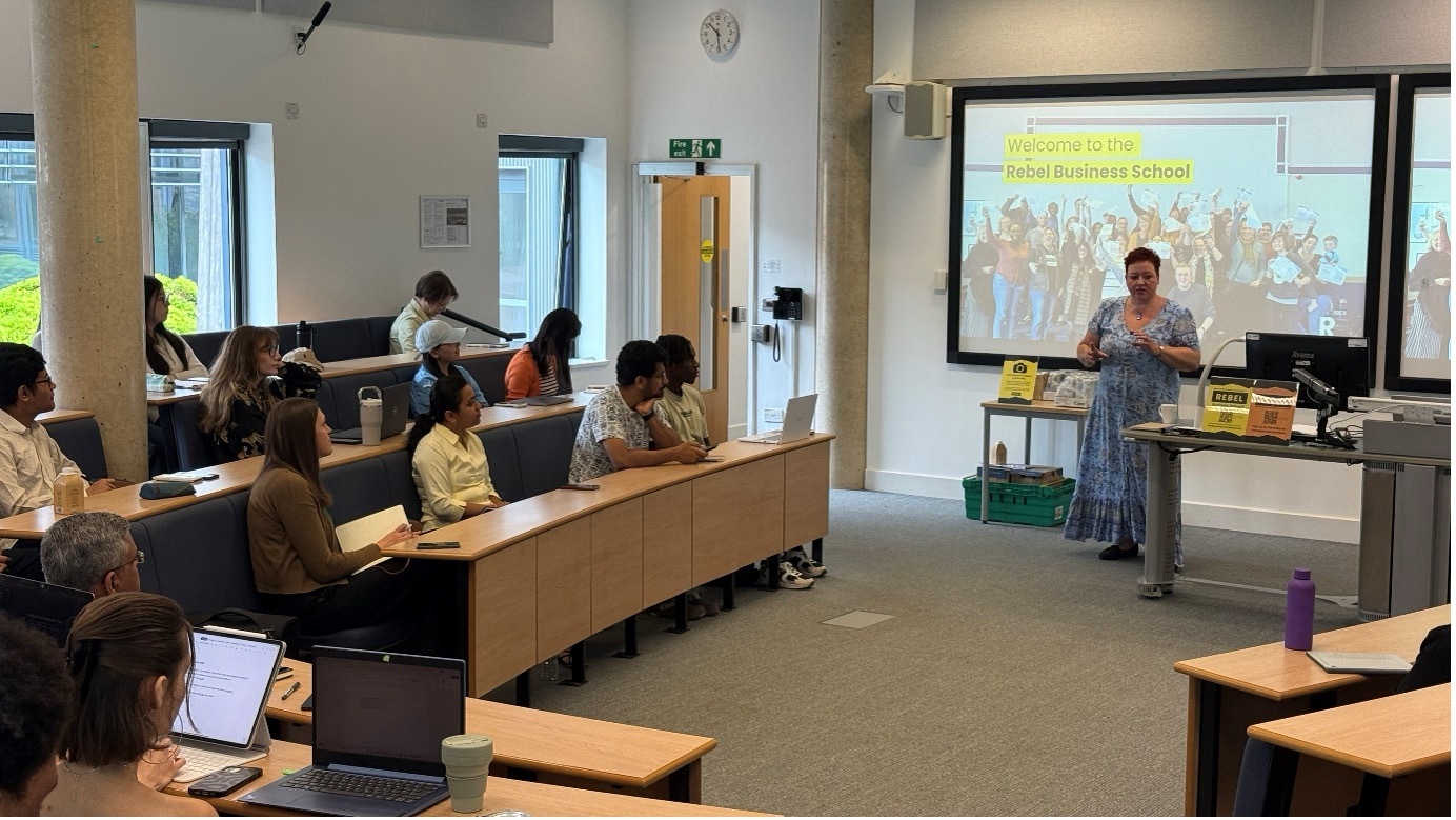 Angie delivering a session